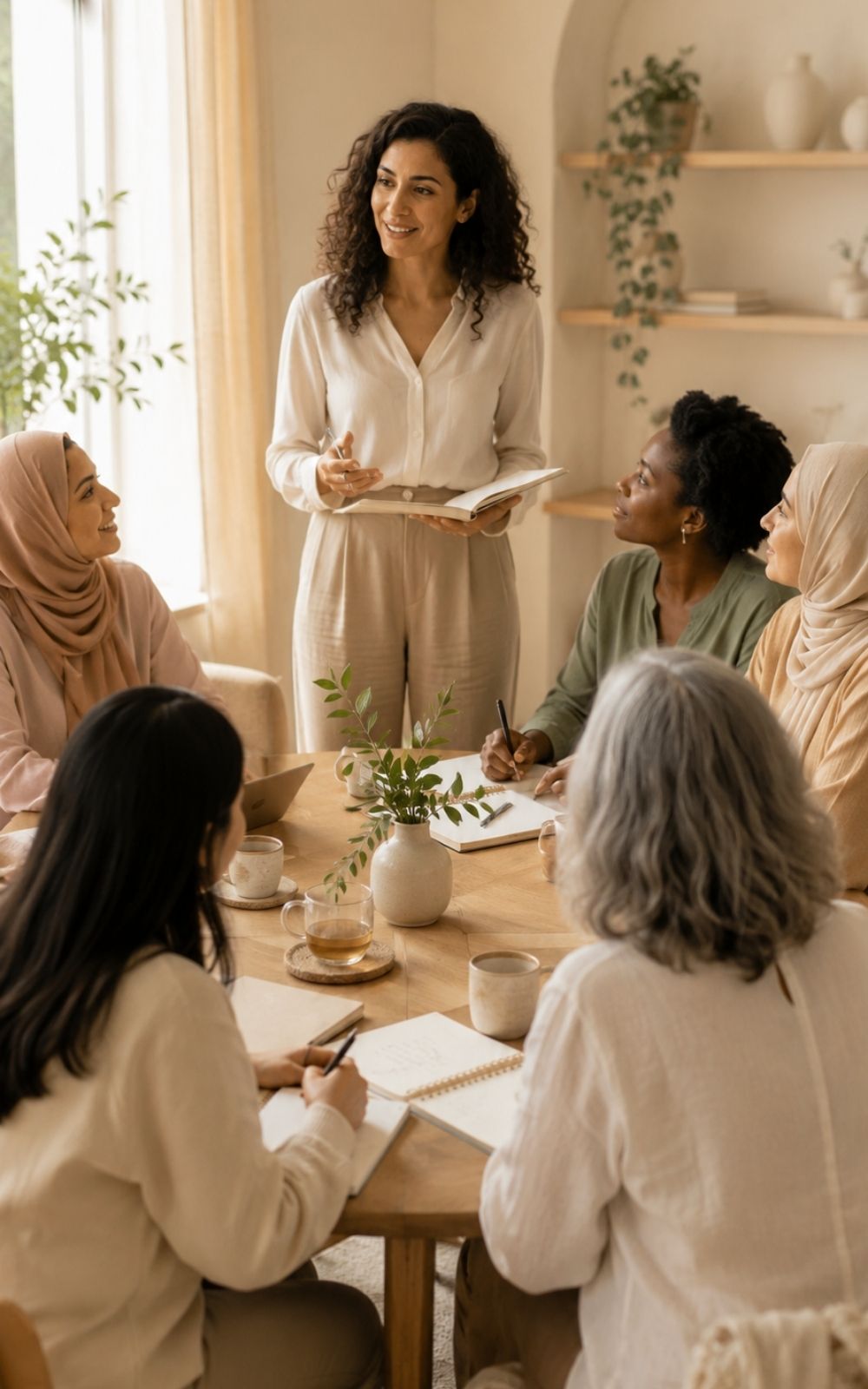 Animation d'un groupe de femmes lors d'un accompagnement collectif MaïEthic